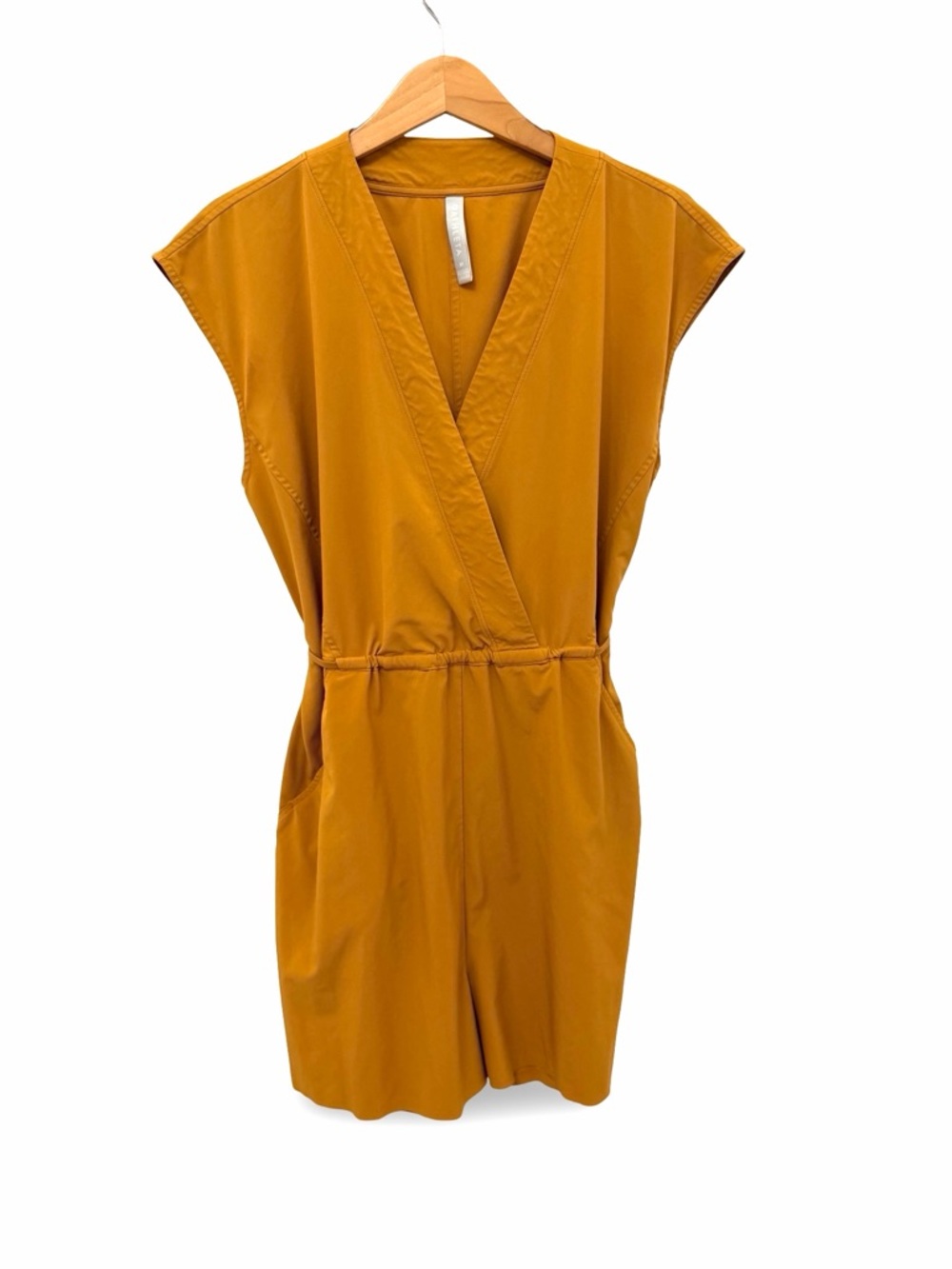 Athleta Marlow Romper Tuscan Gold Size Medium